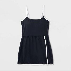 All In Motion Black and White Active Dress With Built-In Shorts NWT